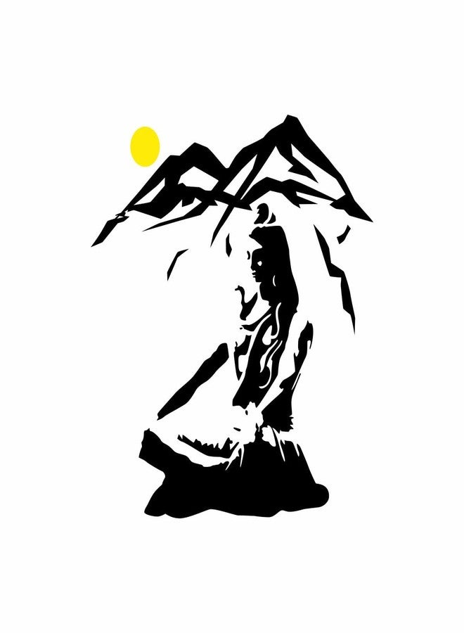 Sticker Studio ملصقات جدارية من الفينيل PVC من ستيكر ستوديو شيفا (متعددة الألوان، 58 سم × 50 سم) - Image 2